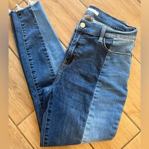 PacSun Two-Tone Blue High Rise Jegging Skinny Jeans